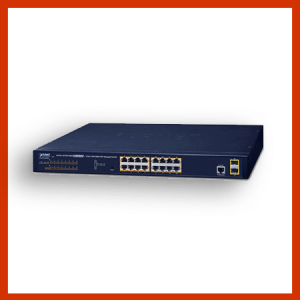 16 port 1000t 802.3at poe + 2 port 1g sfp managed switch