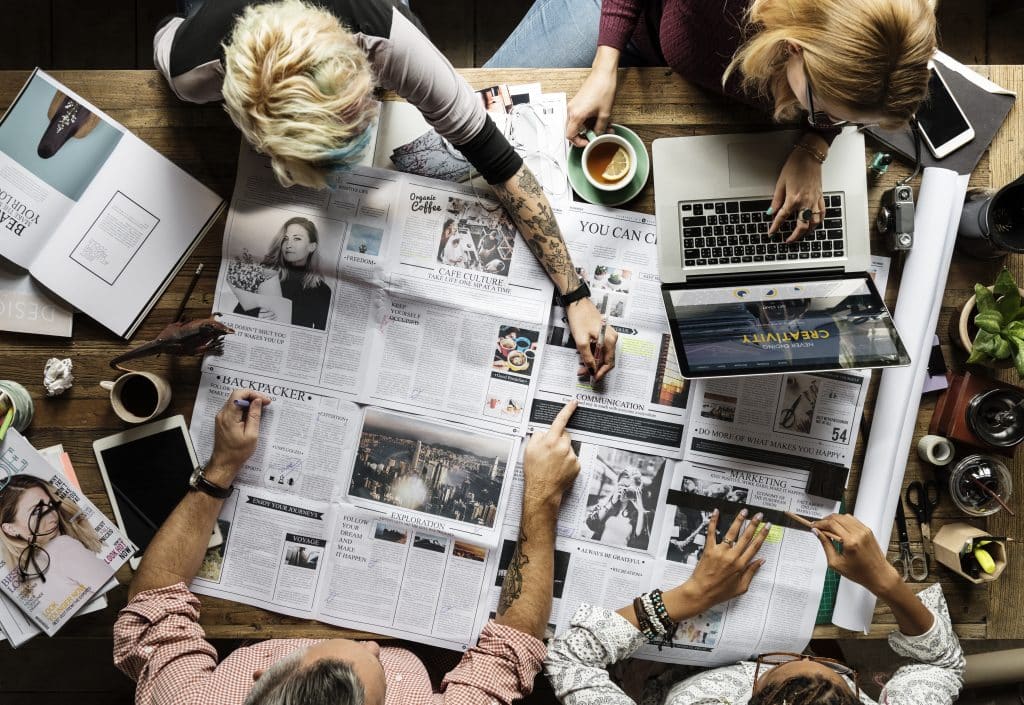 business colleagues together teamwork solimedia office